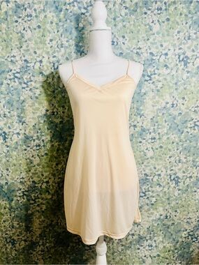 Cabernet Nude Beige Slip Dress S